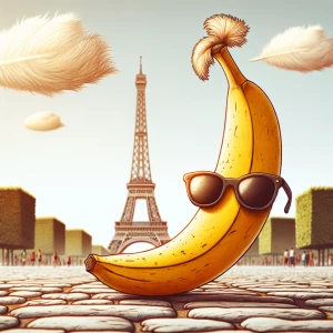 Баннан в очках в Париже