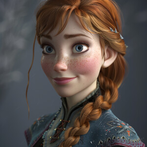 Photorealistic image, high resolution, head to toe. Anna from th...