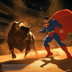 "Create an animated scene showcasing a dramatic confrontation in...