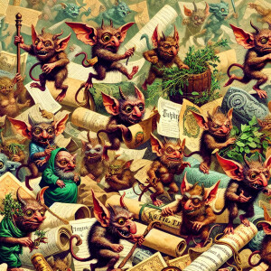 Gremlins running around with money and weed