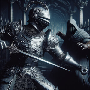 Lothric knight fighting abyss watcher