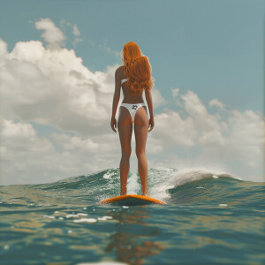 High resolution, photorealistic image. Light ginger haired femal...