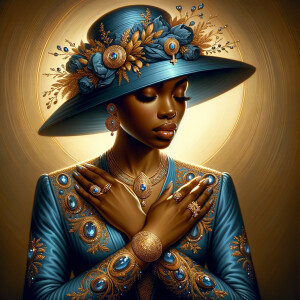 Craft an illustration that evokes spirituality and a profound co...