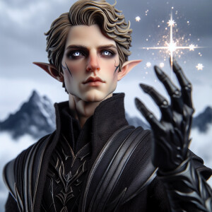 Caranthir-Ar-Fieniel from the Witcher uses magic to alter the st...