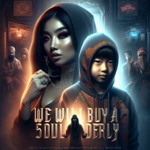 Design a rap album cover for "We will buy a soul dearly"
" by Da...
