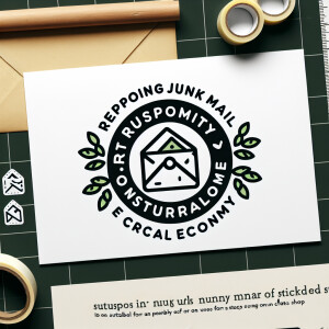 I repurpose junk mail into eco-friendly envelopes for mailing ou...
