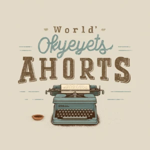 Minimalist vintage-style illustration, bold serif text reading "...