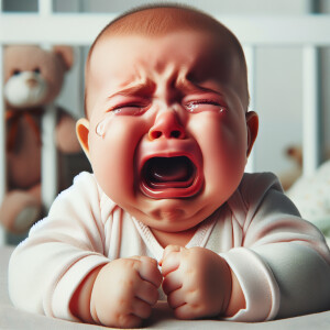 Screaming crying baby
