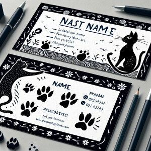 Cat bizcard