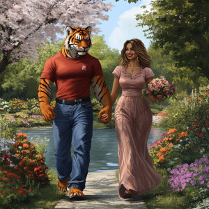 Generate a photorealistic image of a muscular, anthropomorphic m...