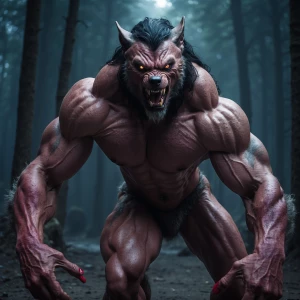 Lycans muscleneike showin off full fronta
