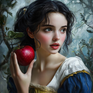 Create an 8k HDR digital painting that illustrates a biracial re...