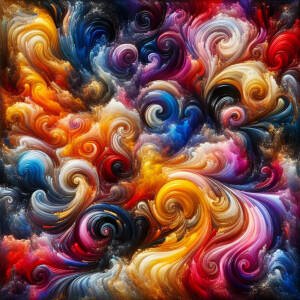 Wet paint strokes 24 carot Gold, Black-onix, ruby-red,Dark-blue,...