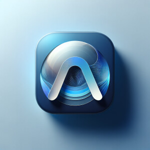 “Design a modern app icon for the Arc Browser in the style of iO...