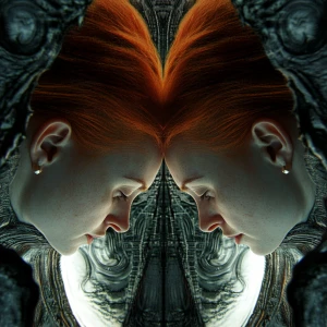 H R Giger inspired image. I don’t know if I have any more origin...