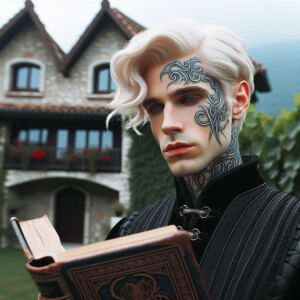 Caranthir-Ar-Fieniel from the Witcher. Black eldritch armor. Pal...