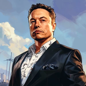 Elon Musk,Make him look like he took steroids since he was 15, G...