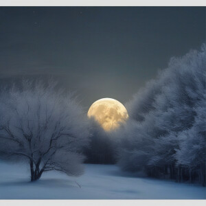 Moonlight before my bed
Seems like frost on the ground
I lift my...