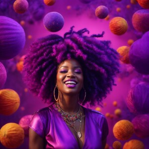 create a  ultra high resolution 3D beautiful African American Be...