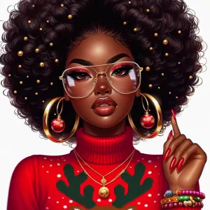 A vibrant full body view digital illustration of a stylish young...