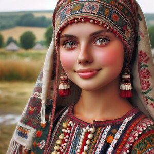 A gorgeous Ukrainian teenage girl in 100 bc