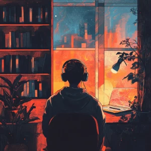 Chill music cover, lo-fi