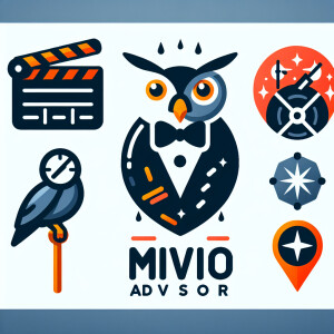 create a logo for a movie advisor, no text on logo
