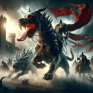 A strong and powerful Dungeons and Dragons epic movie poster fea...