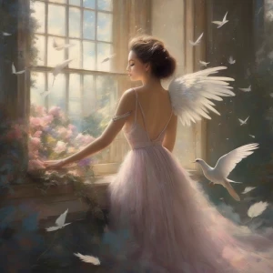 I held your laughter like a fragile bird—
Bright wings beating a...