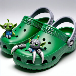 Baby yoda crocs