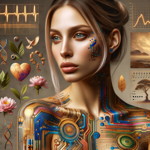 Circuit, boards, circuitry, diagrams Cellular structures, DNA, circuit boards, colorful wires, asian and Egyptian  graffiti, lie detector graphs, cardio, printout , branches infinity sign, cave, Art, handprints, distant birds flying, flowering vines, abstract, painting, golden ratio,dna molecules