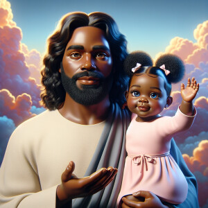 Create a 3D realistic artwork featuring the phrase 'Jesus Saves'...