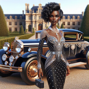Create a vibrant, 3-D realistic illustration of an light skin, H...