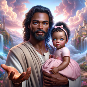 Create a 3D realistic artwork featuring the phrase 'Jesus Saves'...