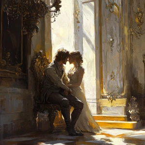 painterly concept art of the two anthropomorphic feet sharing a...