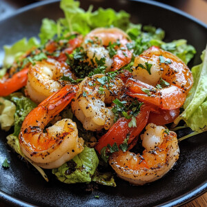 轻食
沙拉
煎虾排