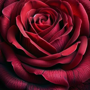 A close-up of a red rose in full bloom, showcasing the intricate...