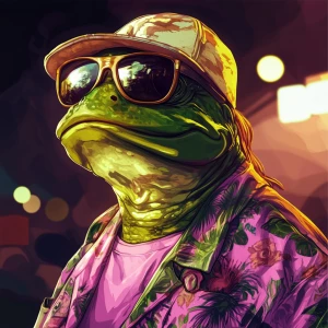 MEME PEPE, highly detailed character portrait in the style of mo...