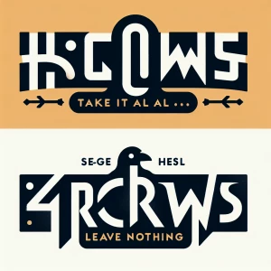 4Crows 
Take it all leave nothing