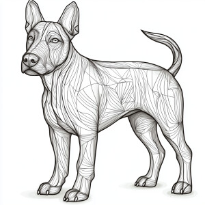 Generate a coloring book-style image in hyper realistic style fe...