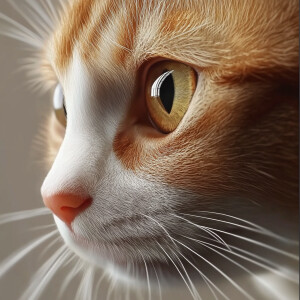 Create a realistic cat