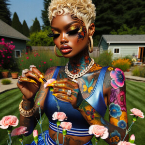 Prompt:
Full image view ultra realistic psychedelic airbrush gl...