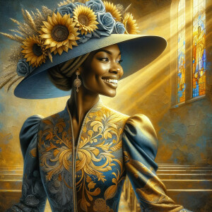create a realistic airbrushed illustration of an African America...