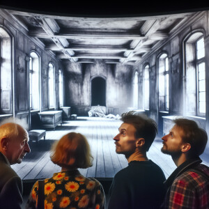 2 guys and 2 girls are looking at the screen. Which depicts the...