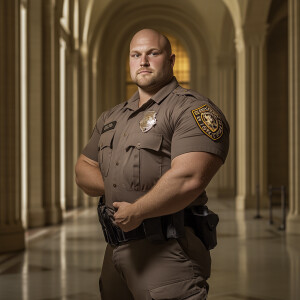 Lifesize digital photography portrait of young fit muscled, deep...