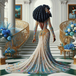 hyper realistic air brushed oil painting art image of a beautifu...