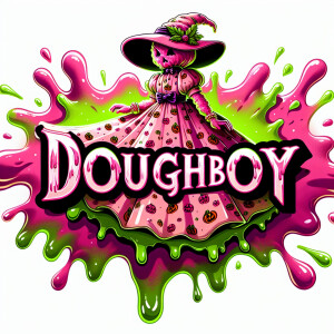 Gooey graffiti cartoon smurf wearing super trendy style Hallowee...