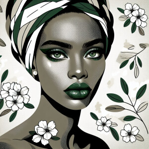 Create a sophisticated and visually captivating image using a mi...