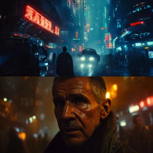 Please create a teaser trailer for Blade Runner 2077, the next g...