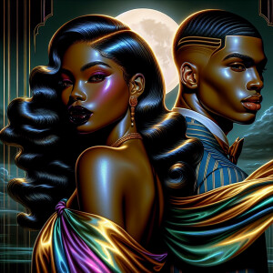 Create a striking and dynamic airbrush illustration featuring an...